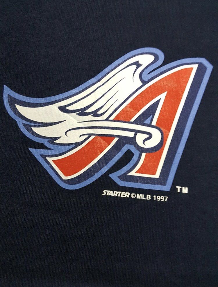 Vintage Mlb Starter 1997 Team Angels T-Shirt, Men's Fashion, Tops