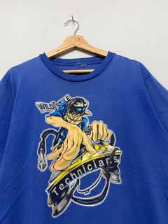 Rare Vintage 90s The Beast Rokkazii Skateboard Hook Ups T-shirt