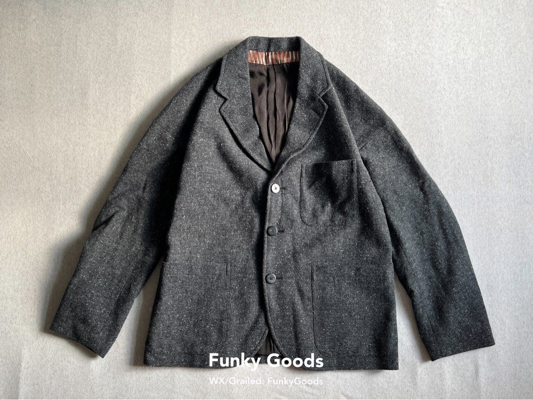 Visvim 21aw Falkland Blazer (Tweed), 名牌, 服裝- Carousell