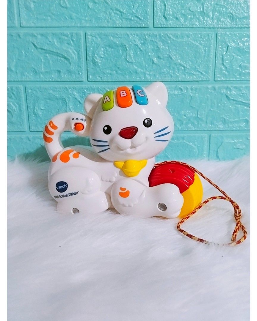 VTech Pull and Sing Kitten, Babies & Kids, Infant Playtime on Carousell