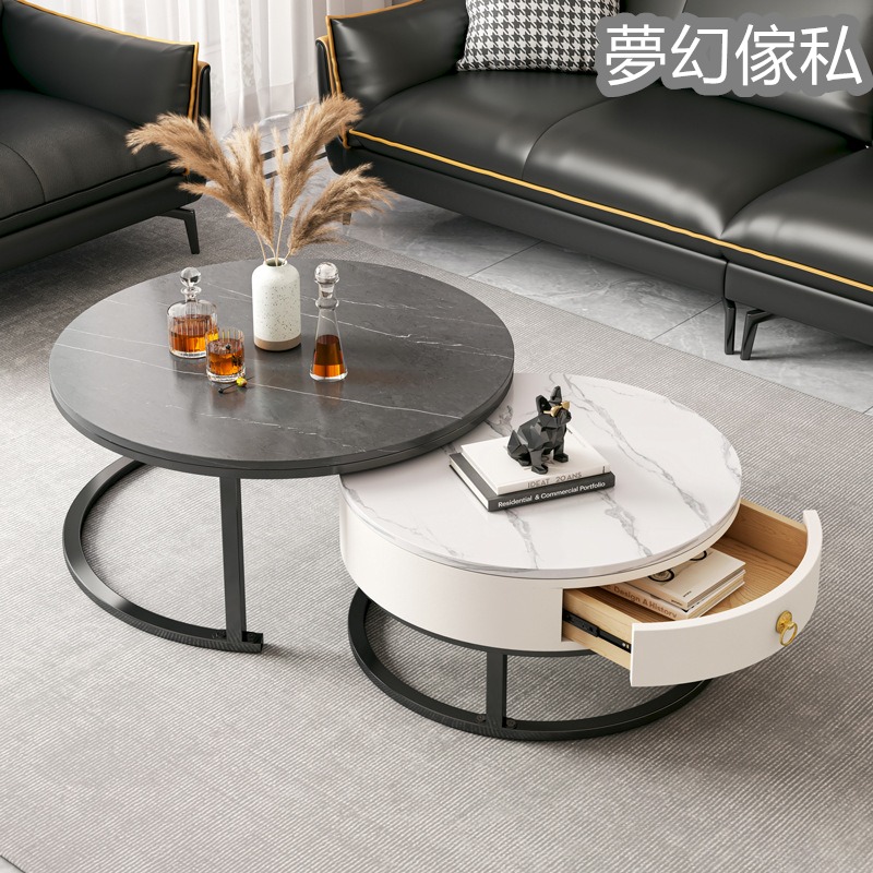 W1080【四色選擇】茶几組合 圓桌 茶桌 茶枱 [Four Color Pickable] Tea Table Combination ...