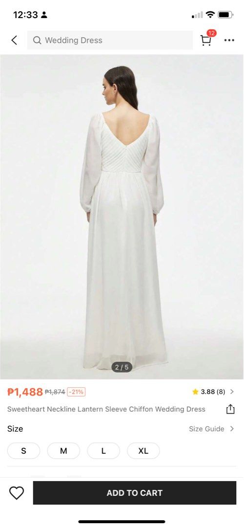 Wedding Prep Dress (Category: Evening dresses & gowns) located in Marilao. Submitted by em_prelovedx (Listing ID 1259879560, Image 2). Description: Hi! Selling this wedding prep dress RFS: too large for me.