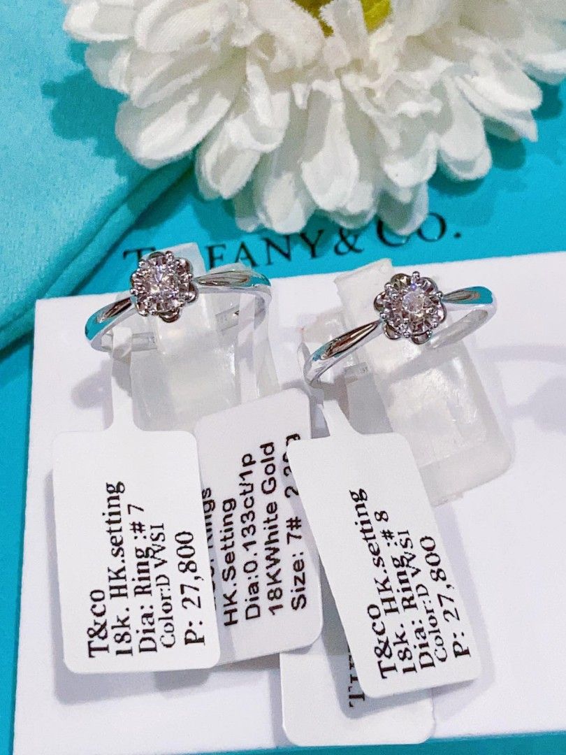 WG Diamond Engagement Ring 18kGold VvS1, Women's Fashion, Jewelry