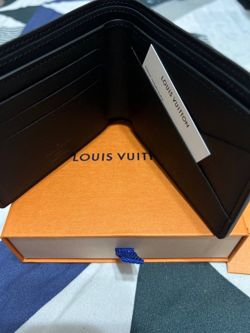 Louis Vuitton Orange Damier Infini Leather Slender Wallet Louis Vuitton