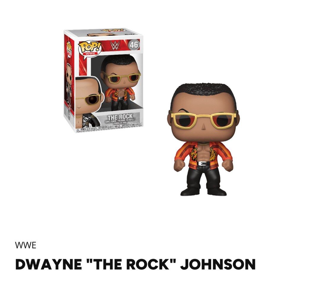 Dwayne johnson hot sale pop vinyl