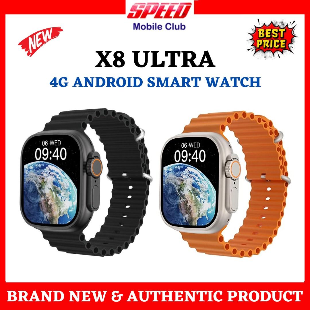 SMARTWATCH X8 ULTRA 4G Unboxing Review - ANDROID, GPS, 4G LTE e