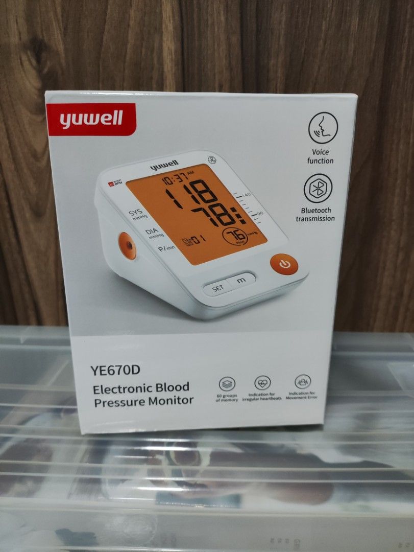 Yuwell Blood Pressure Monitor, Health & Nutrition, Health Monitors