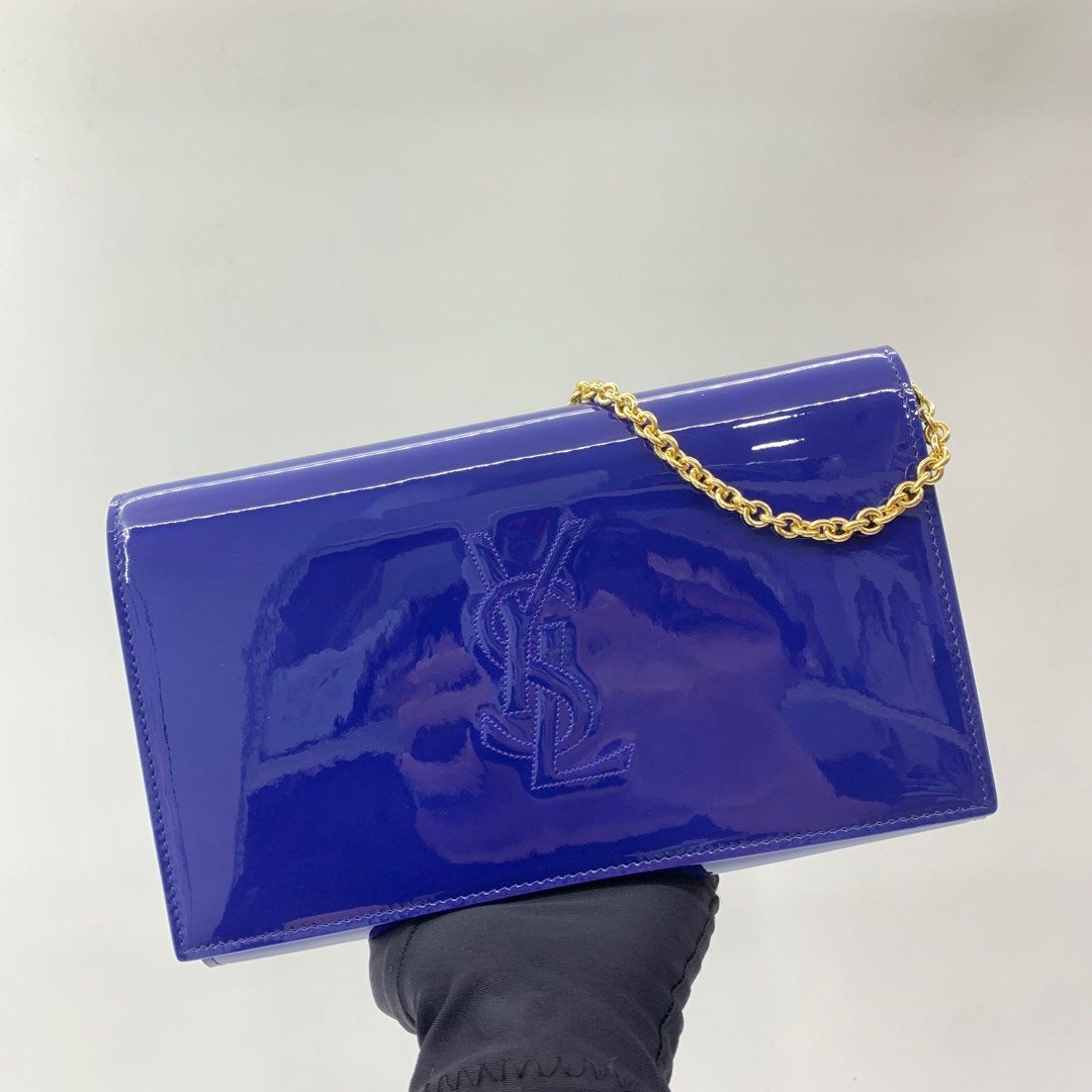 Ysl store wallet blue