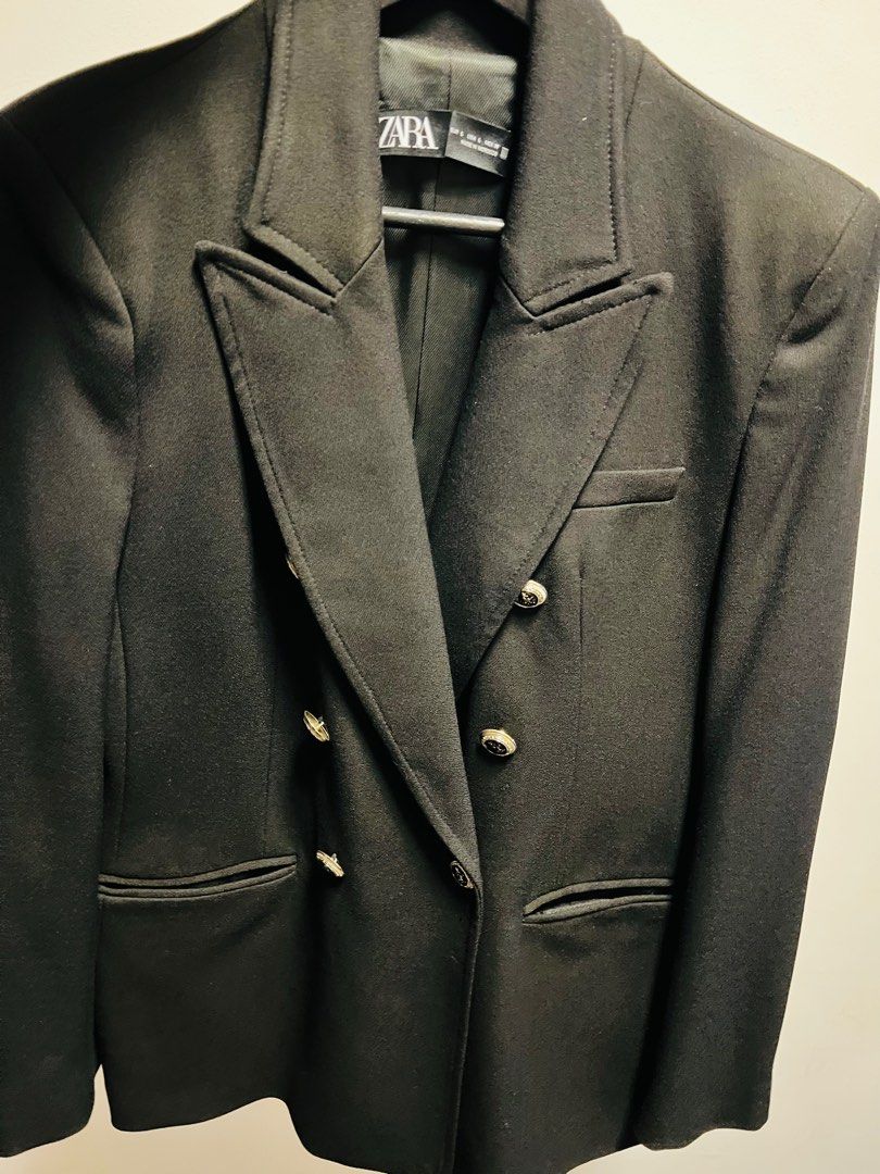 Zara balmain blazer top
