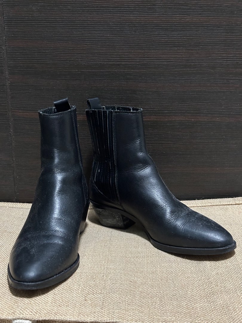 zara leopard boots