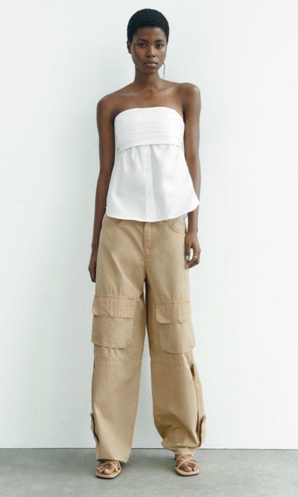 Zara strapless top top