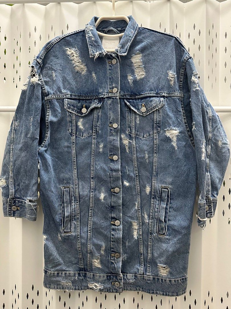 Trafaluc denim wear zara jacket store