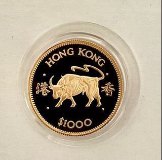 1985 牛年精鑄金幣