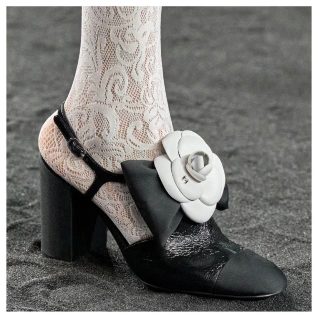 23K camellia flower slingback heels A LOT MORE PRODUCTS PLS CHECK