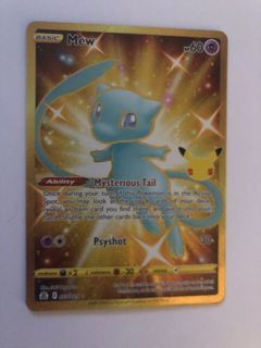 1 left!] Pokemon 25th Anniversary Collection Japanese Gold Mew #30