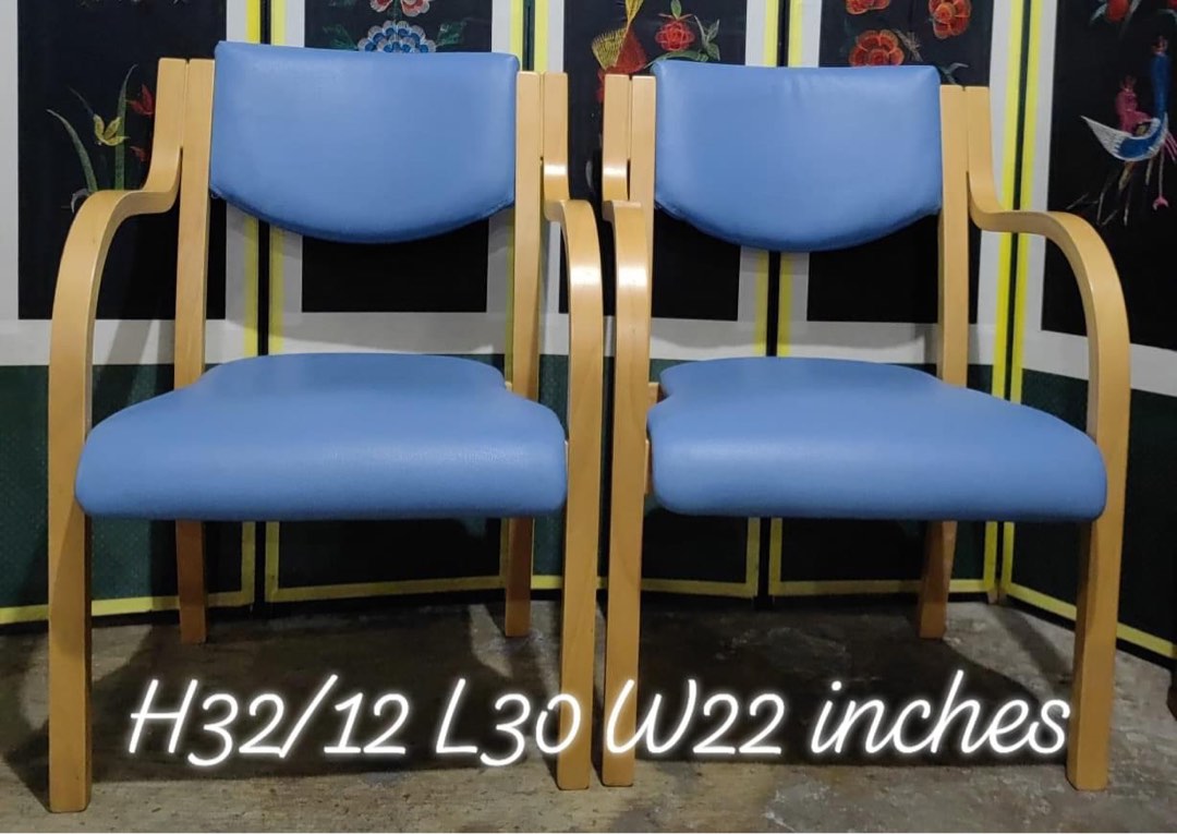 2pcs dining chairs Japan surplus, Furniture & Home Living, Furniture