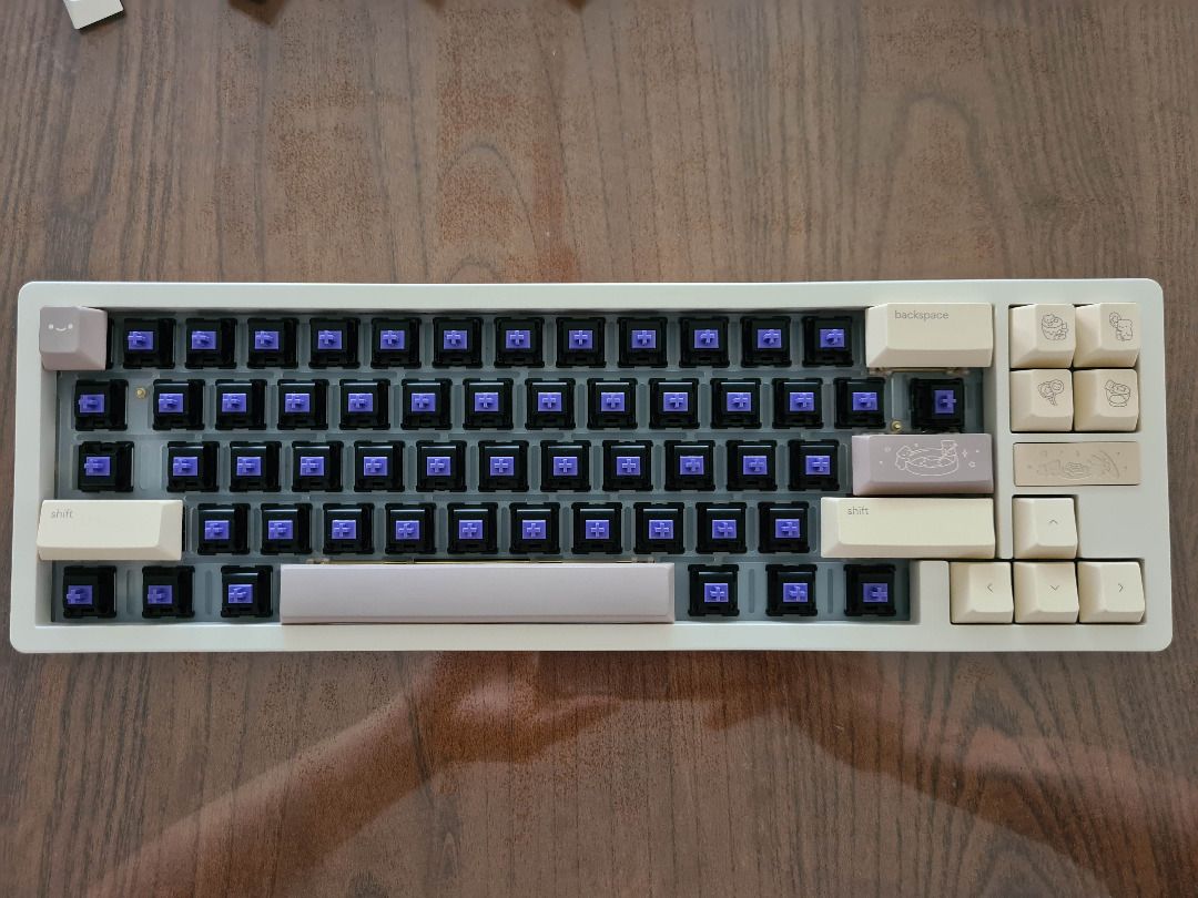 65% Custom Mechanical Keyboard (Dalgona1410) - Fully Modded, Computers ...