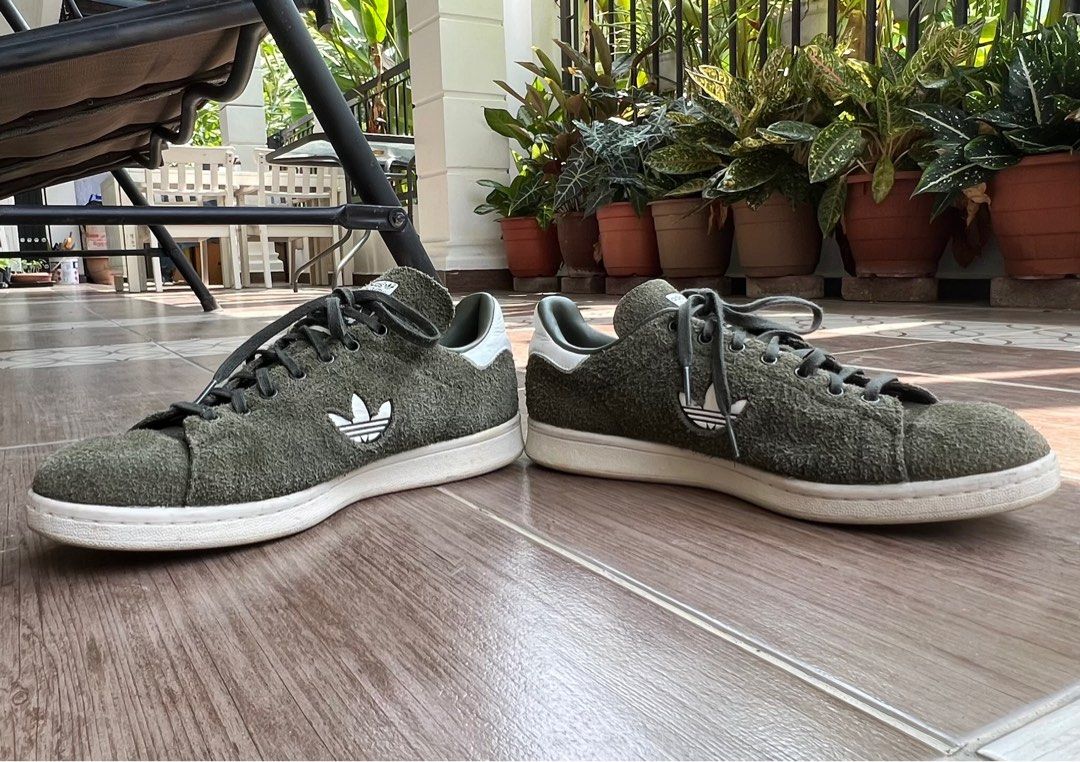 Adidas stan smith olive green best sale