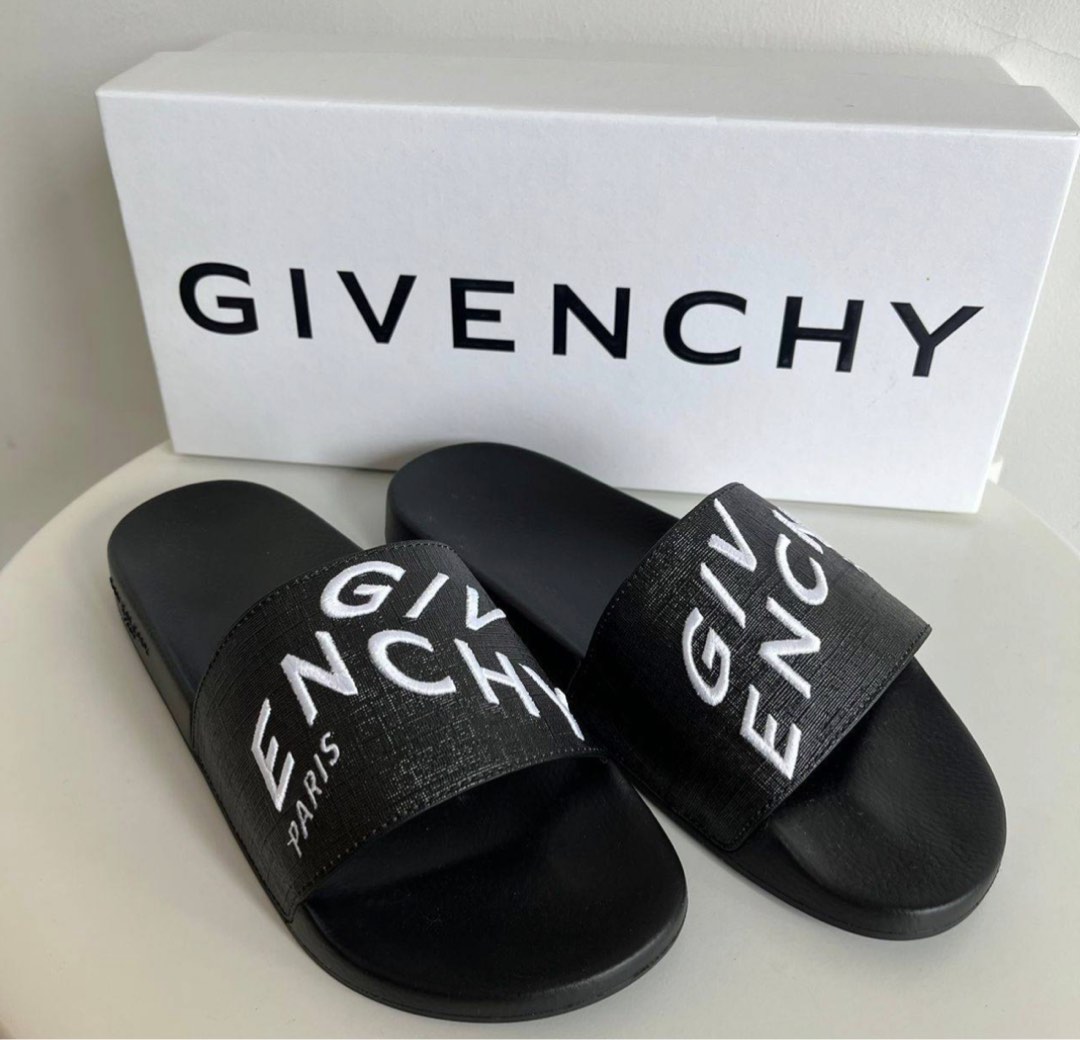 AUTHENTIC GIVENCHY SLIDES Men s Fashion Footwear Flipflops