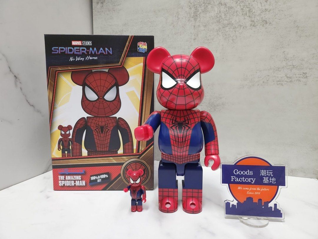 🔥回饋社會限時價🔥 BE@RBRICK THE AMAZING SPIDER-MAN 100% & 400