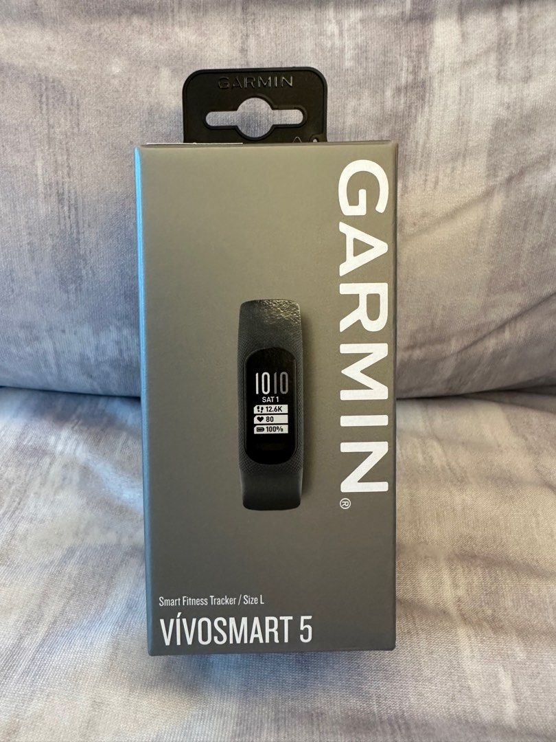 智能手錶Garmin Vivosmart 5 （灰色，L size), 手提電話, 智能穿戴裝置