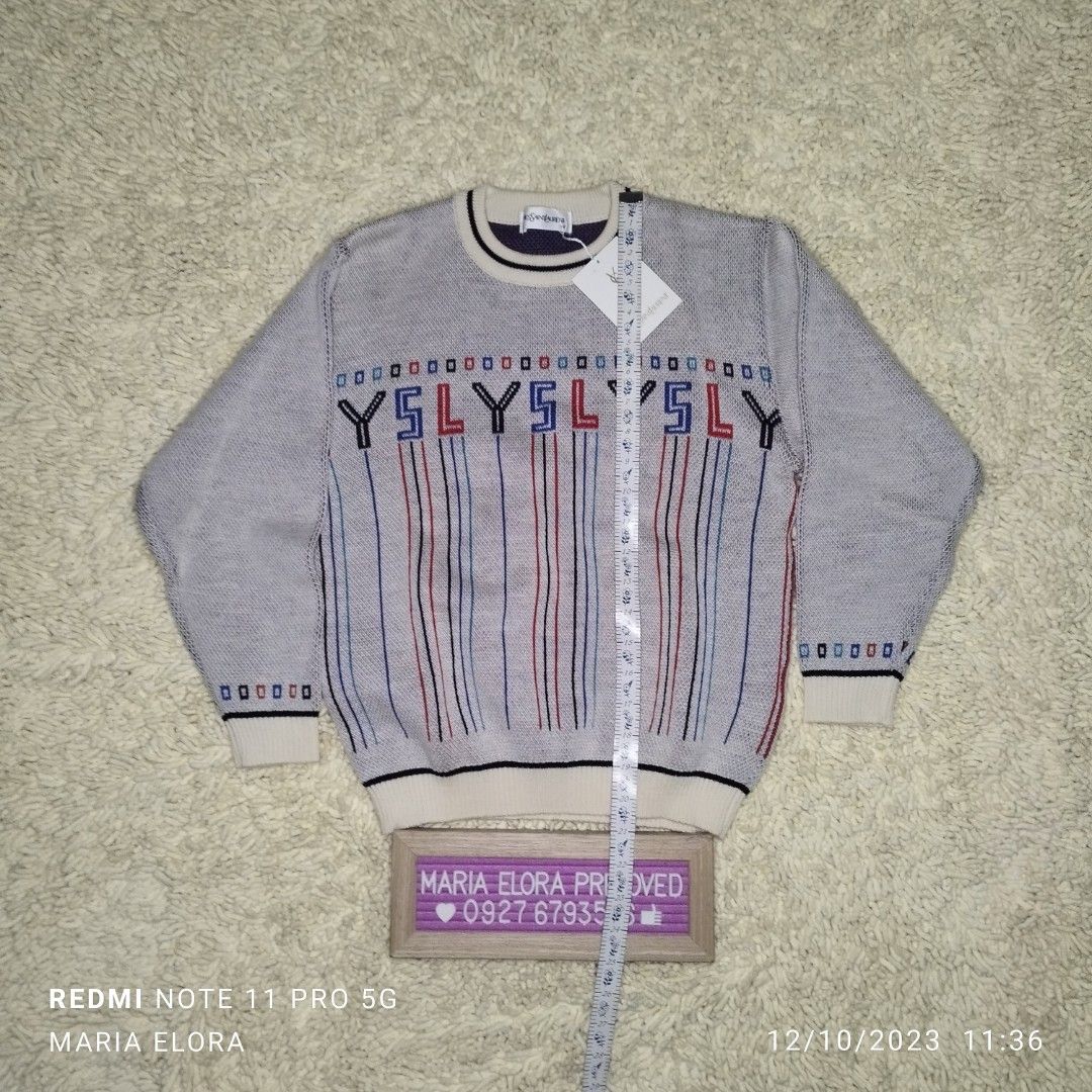 Original Ysl Yves Saint Laurent Sweat Shirt 023T1423