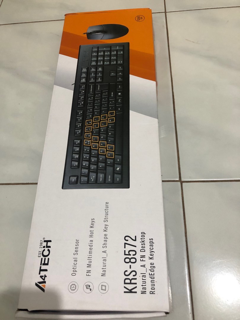 A4tech KRS-8372 Keyboard and Mouse USB Combo, Computers & Tech, Parts ...