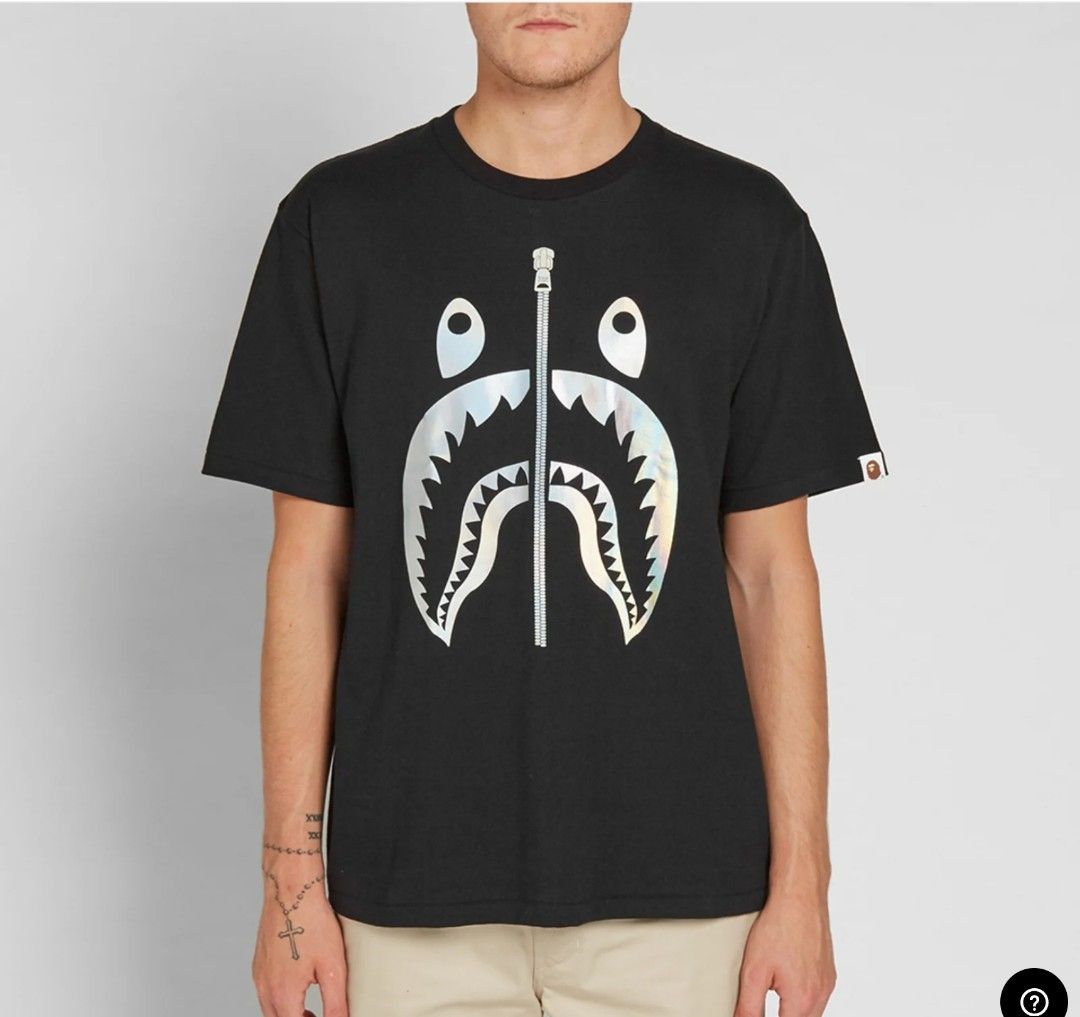 Bape hologram shark tee sales