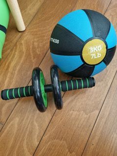Ab Roller and 3kg weight ball Set