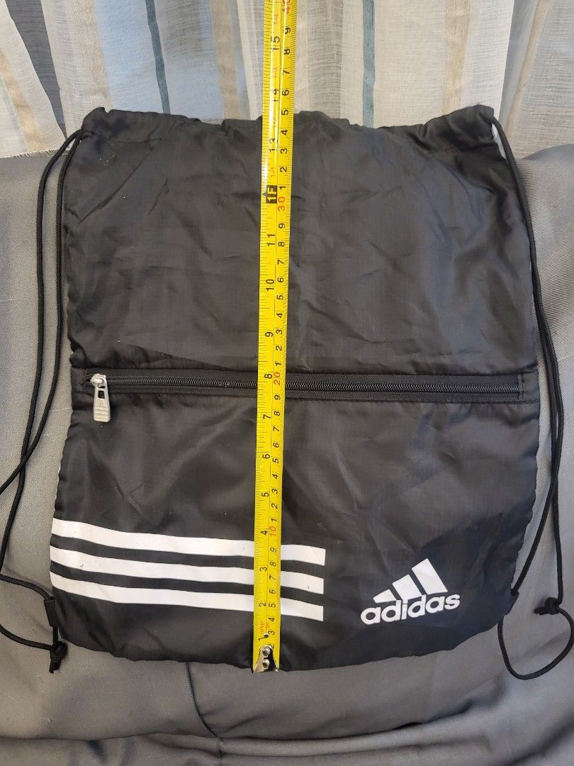 Adidas Black 2-Way Drawstring Bag (Category: Backpacks) located in San Fernando. Submitted by jpmarketplace2023 (Listing ID 1260020651, Image 3). Description: -Adidas black 2-way drawstring bag for only PHP500 -Authentic from Japan.