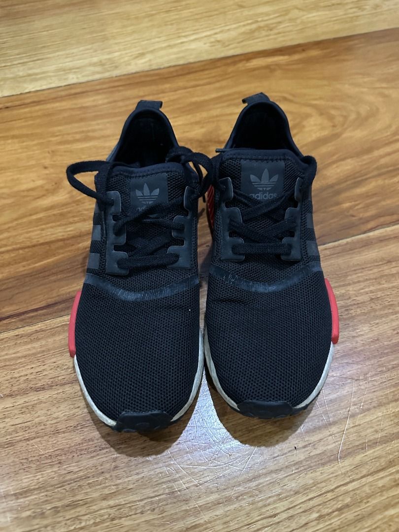 nmd black red blue