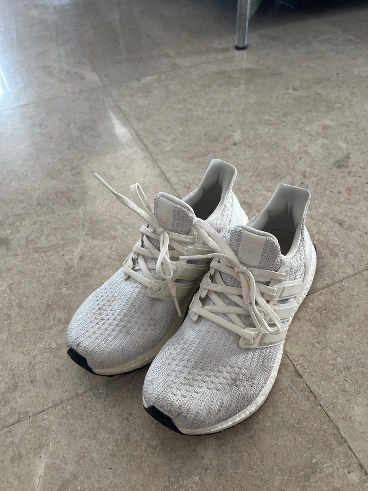 Ultra boost 3.0 triple white on feet shop