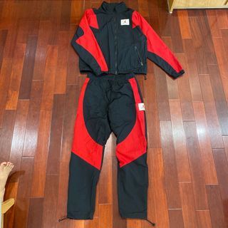 AIR JORDAN FLIGHT TRACKSUIT 黑紅 / 立領風衣 / 風褲
