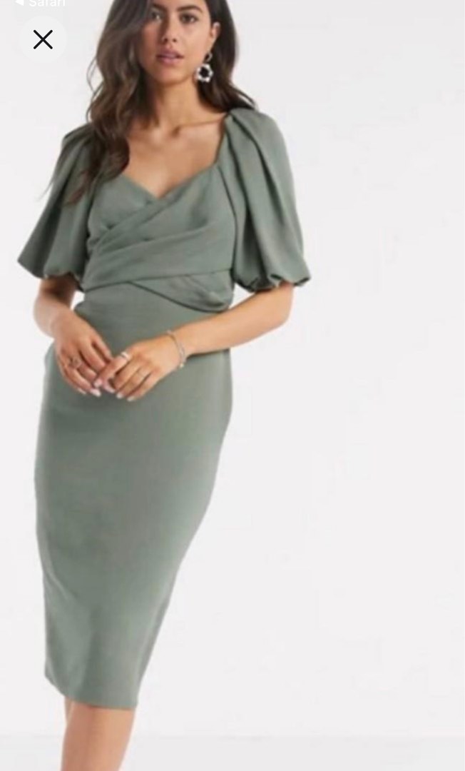 ASOS Sage Green Midi Dress, Women's Fashion, Dresses & Sets, Dresses on Carousell ASOS Sage Green Midi Dress, Women's Fashion, Dresses & Sets, Dresses on Carousell