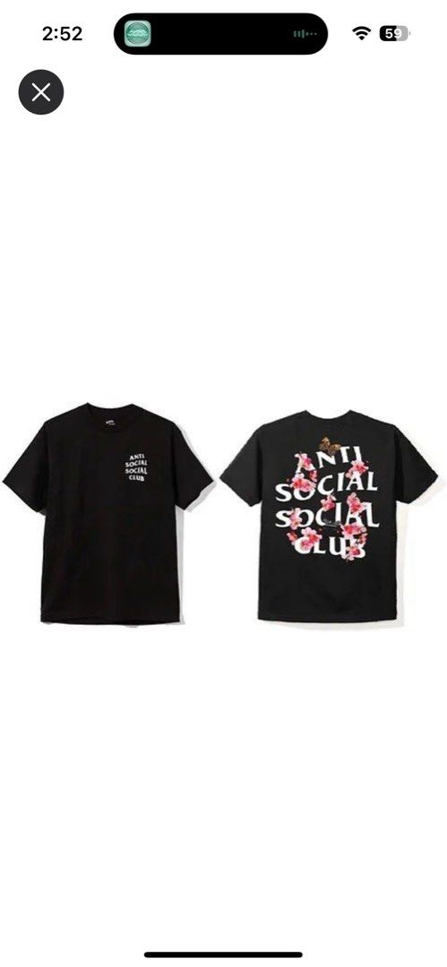 ASSC lightning and floral tee, Men's Fashion, Tops Sets, Tshirts