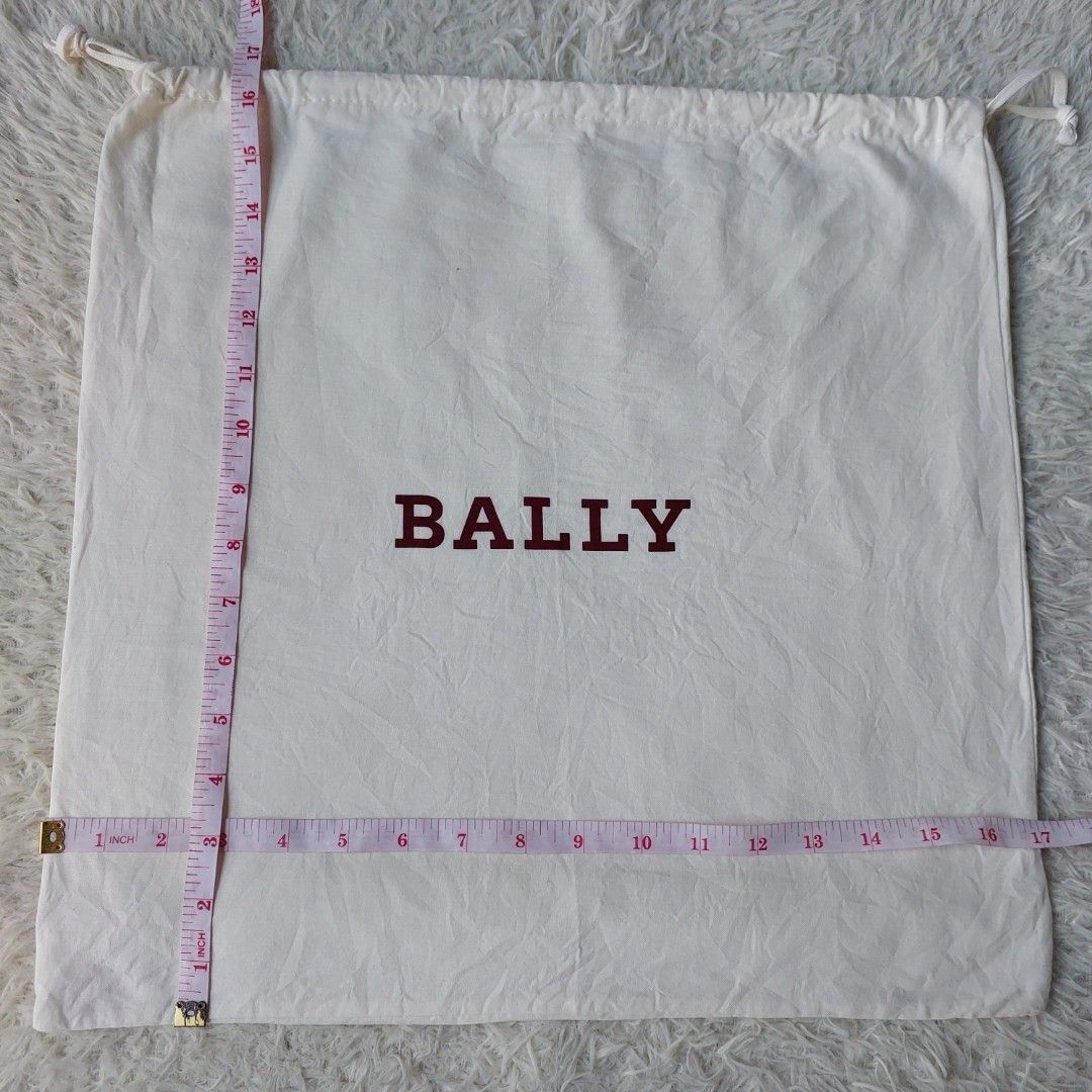 Authentic Bally dust bag 16.5x17 inches (Category: Luxury Bags & Wallets) located in Manila. Submitted by jfluxury.co (Listing ID 1260040419, Image 3). Description: excellent condition no flaws bought in Japan 🇯🇵 💯% Authentic. 😊 Money back guarantee. 😊 Clean and ready to use na po.