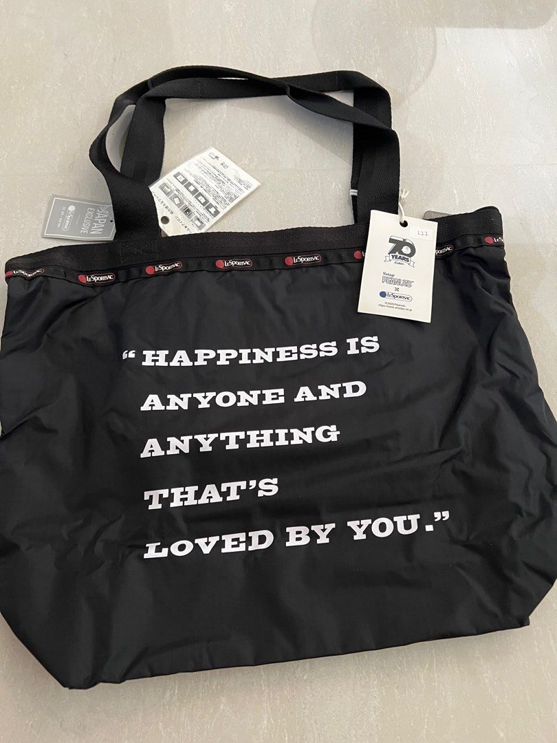 Authentic Japan Exclusive Limited Edition Lesportsac Snoopy Tote Bag