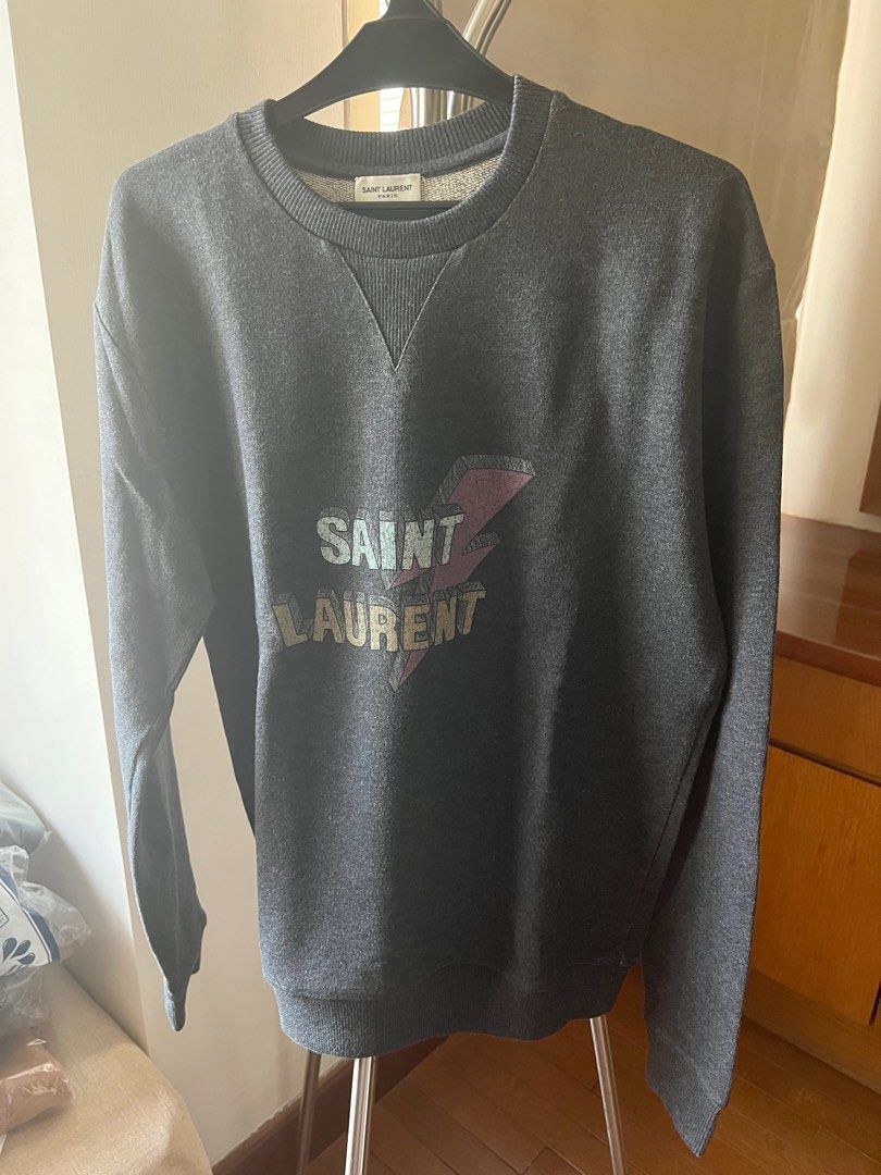 Saint laurent lightning bolt sweater hot sale