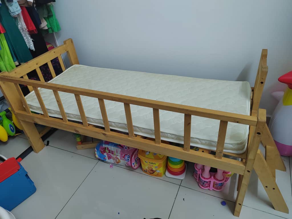 Baby Bed Attach to Parent Bed with Staircase, Babies & Kids, Baby
