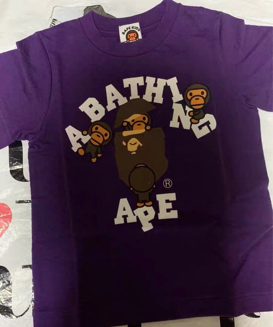 A bathing ape Bape kids tee 100, 兒童＆孕婦用品, 嬰兒及小童流行