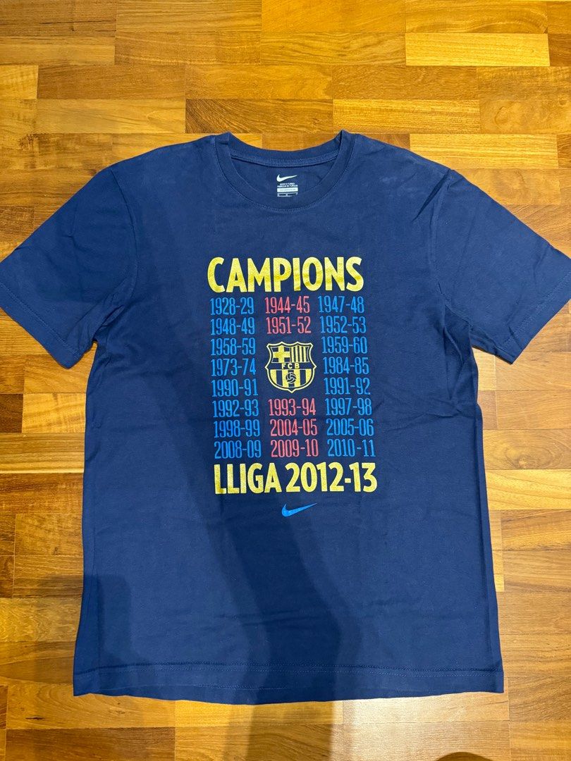 Barcelona champions t shirt outlet