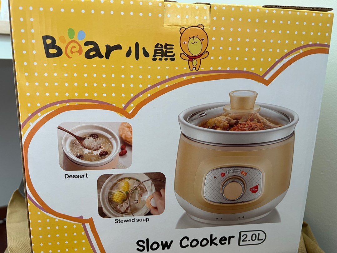 Bear Slow cooker 2L brand new!, TV & Home Appliances, Kitchen