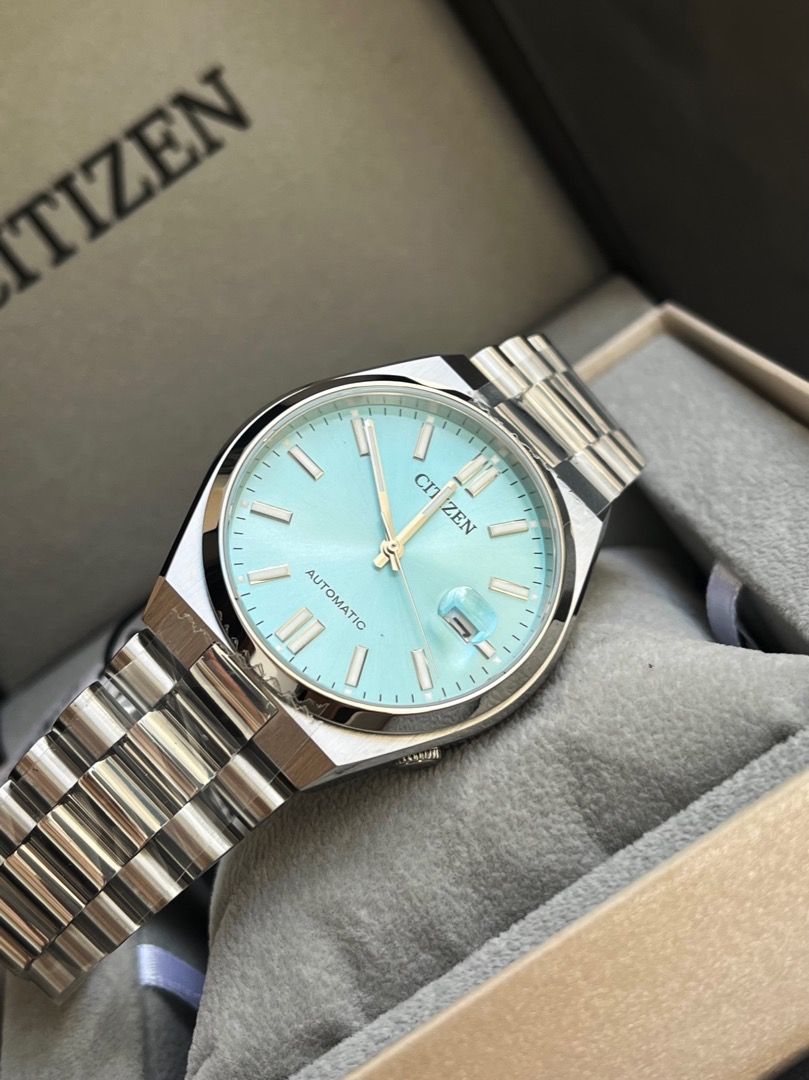 Citizen Tsuyosa Mechanical NJ0151-88M Tiffany Blue Green Teal