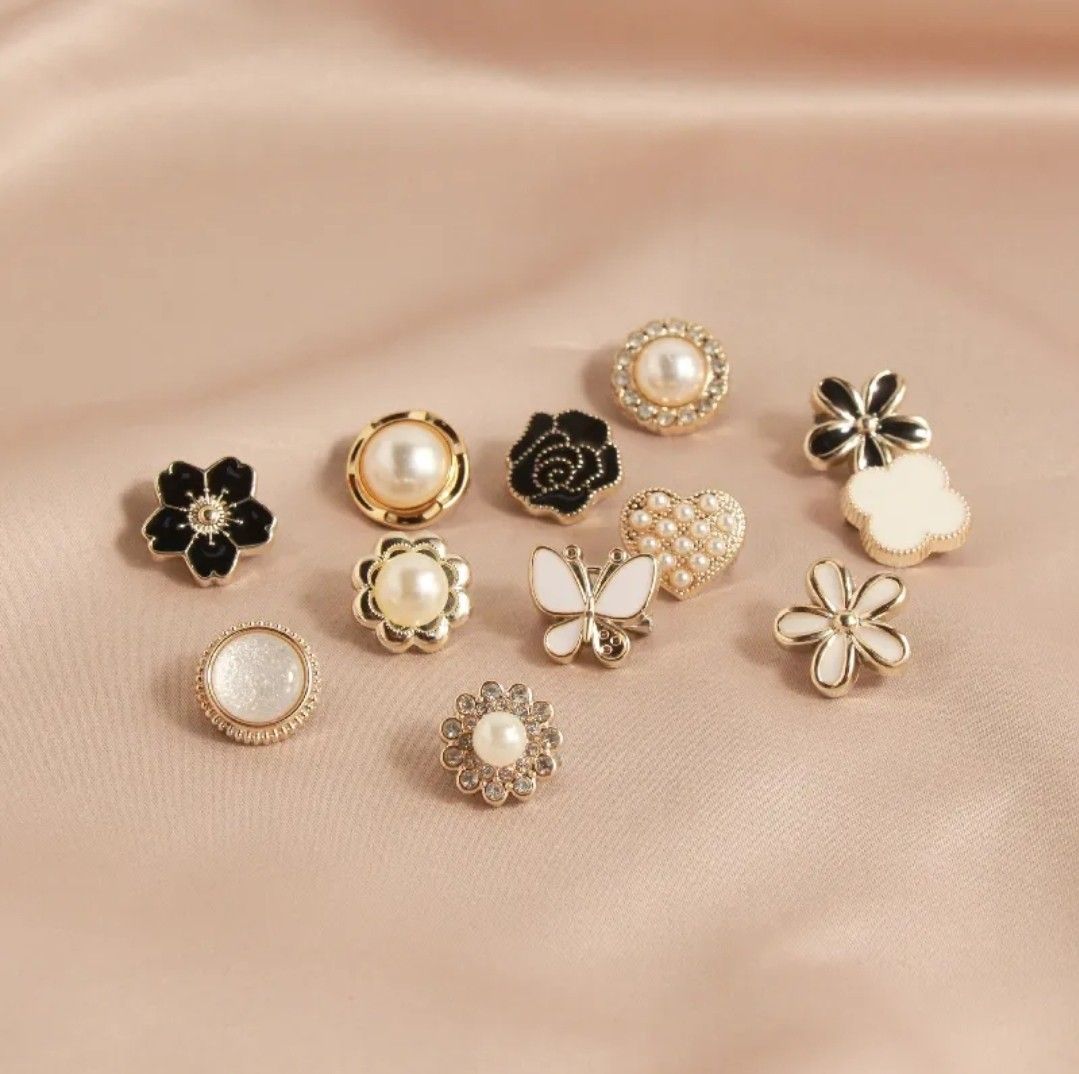 White brooch discount