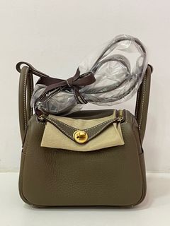 Hermes Mini Lindy BM Rouge Sellier in GHW, Luxury, Bags & Wallets on  Carousell