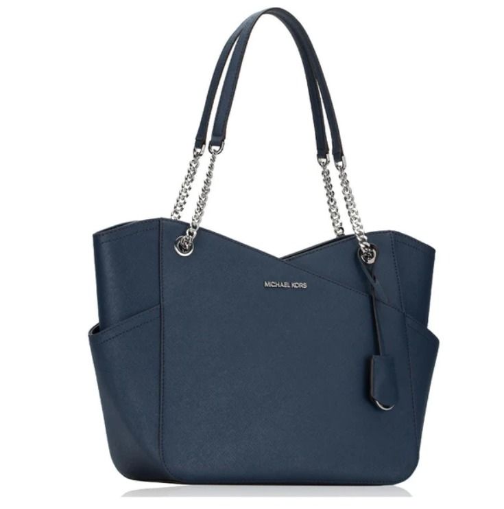 Michael Kors Jet Set Travel Large Chain Shoulder Tote in Navy, Women's  Fashion, Bags & Wallets, Tote Bags on Carousell