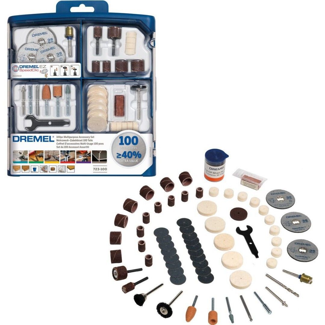 Brand New Dremel 100 Piece Multi-Purpose Accessory Set For Cutting