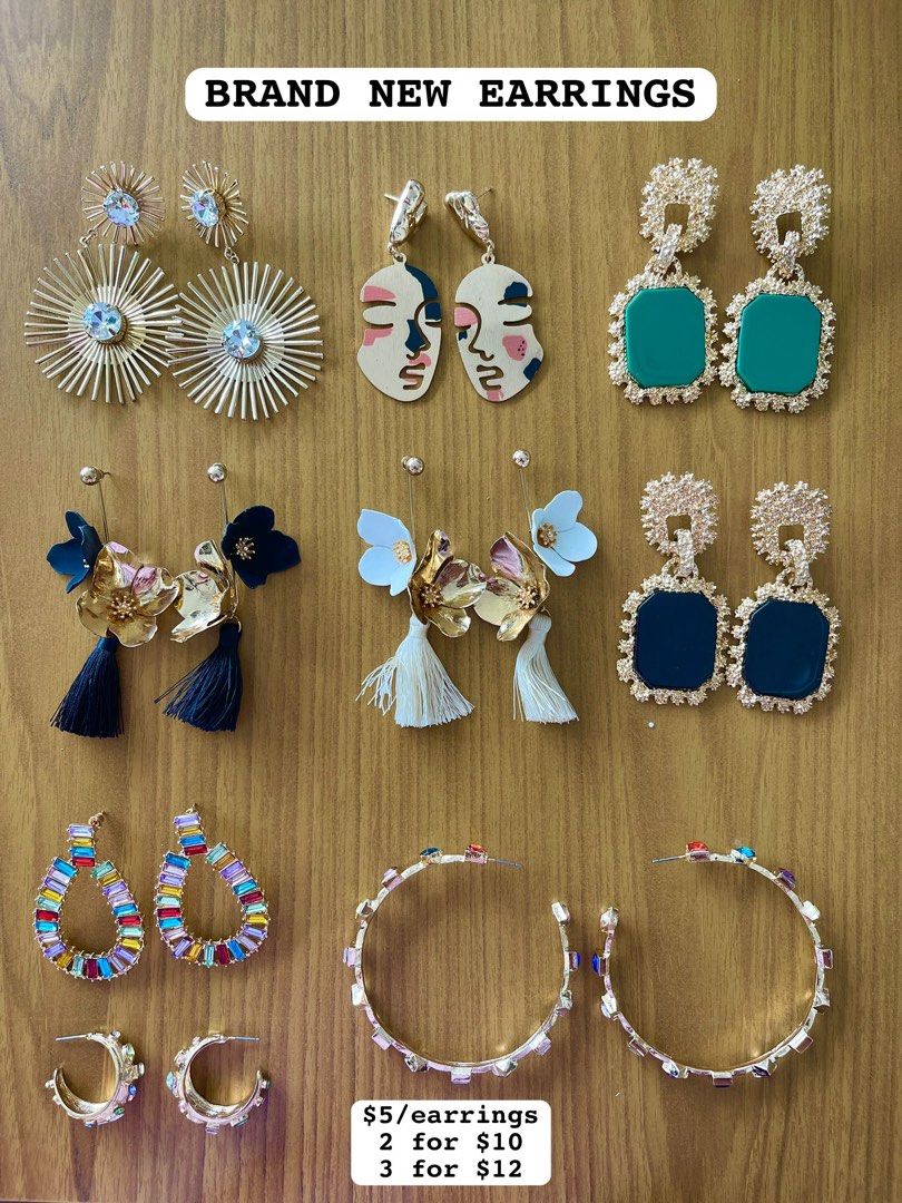 Amazon Brand - Anarva Korean Fashion Style Combo of pearl Rhinestone studs earrings  Jewellery set for Women Girls (J18451) : Amazon.in: Fashion
