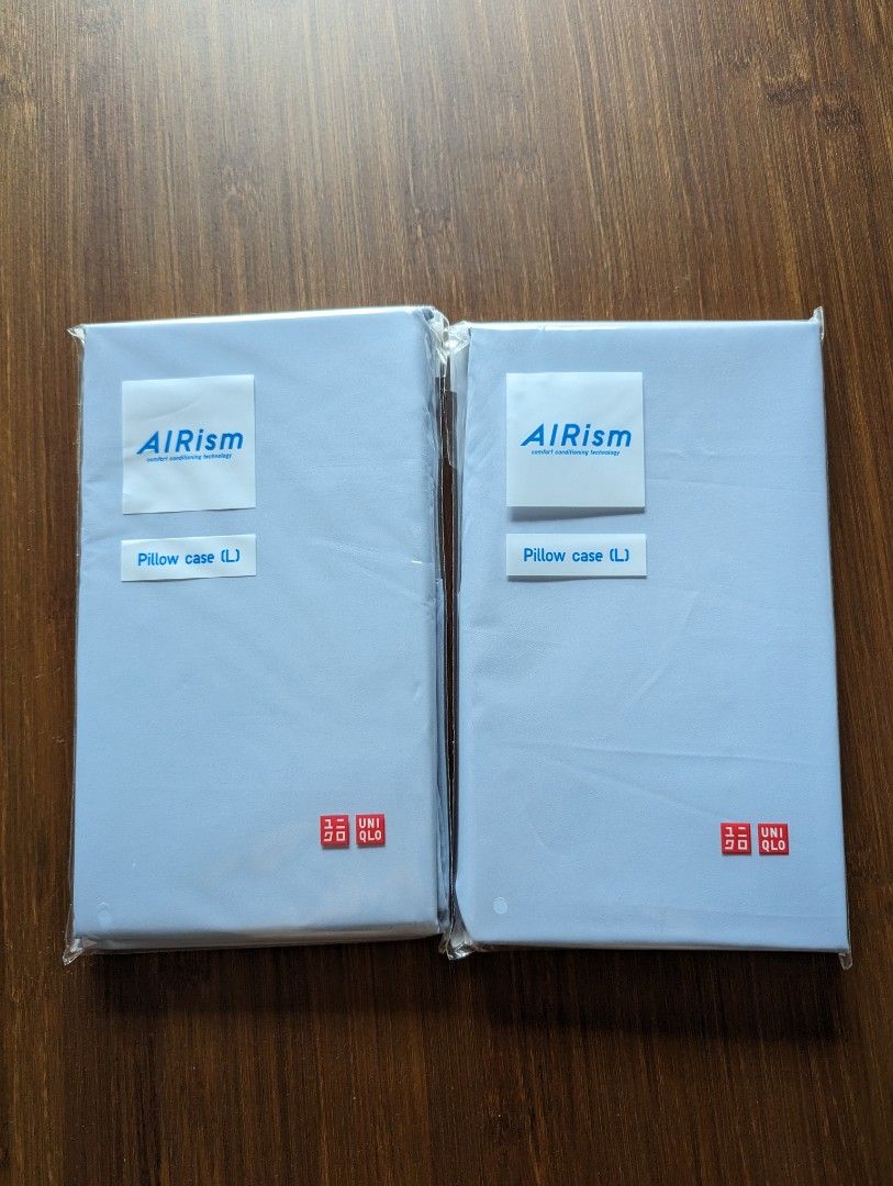 Brand new Uniqlo AIRism King size bedsheet and L size Pillow case