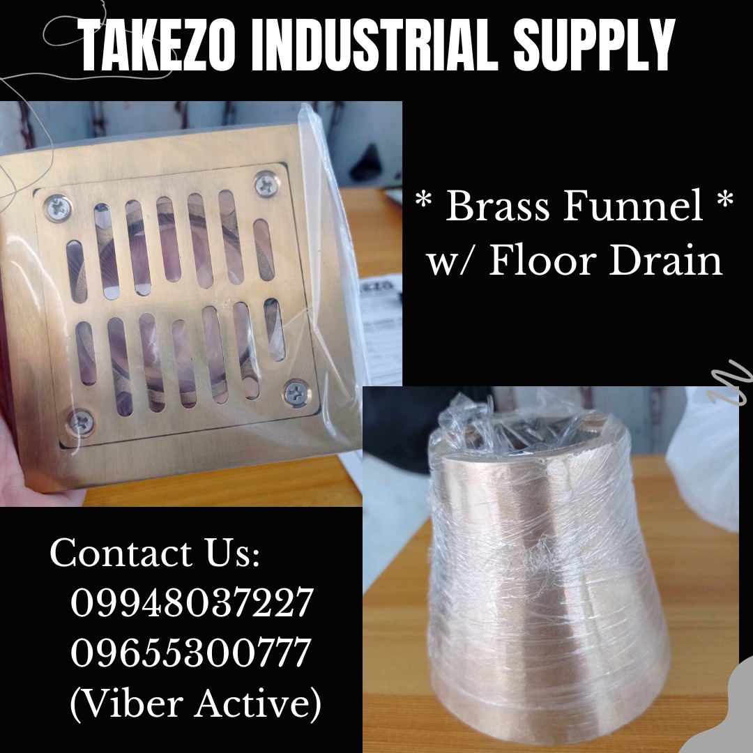 Brass Funnel with Floor Drain, Commercial & Industrial, Construction Tools & Equipment on Carousell